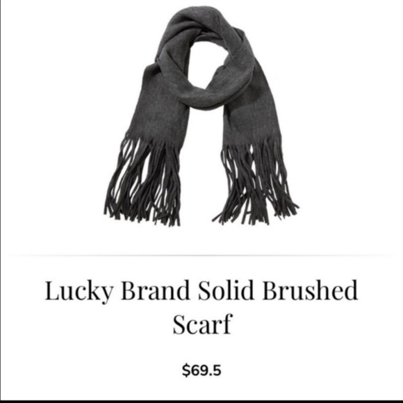 Lucky Brand - Solid Brushed Scarf Gray - Picture 2 of 6